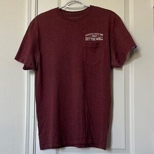 Vans Men's Custom Fit Burgundy Short Sleeve Tee